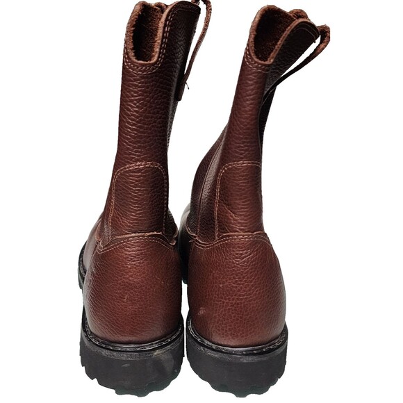 Rhino Leather Work Roper Brown Size 10 Pull On Wellington main image 6